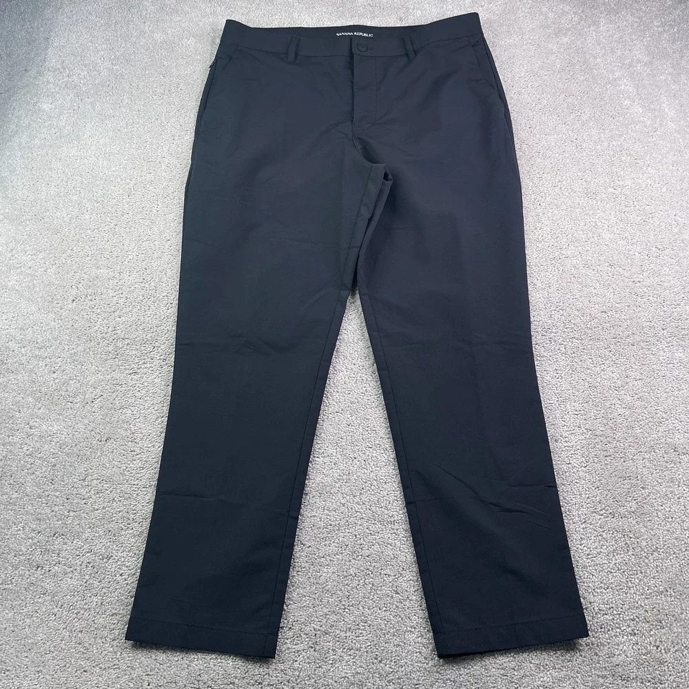 Banana Republic Pants Mens 36x30 Black Core Temp Chino Golf Performance Tech